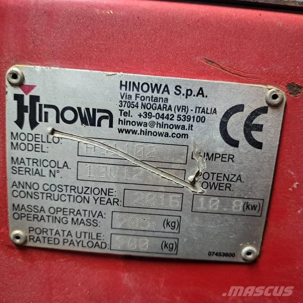 Hinowa HS1102 Demperi na gusjenice