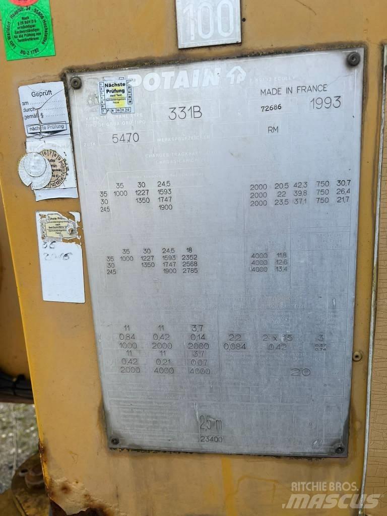 Potain GTMR 331 B Toranjski kranovi