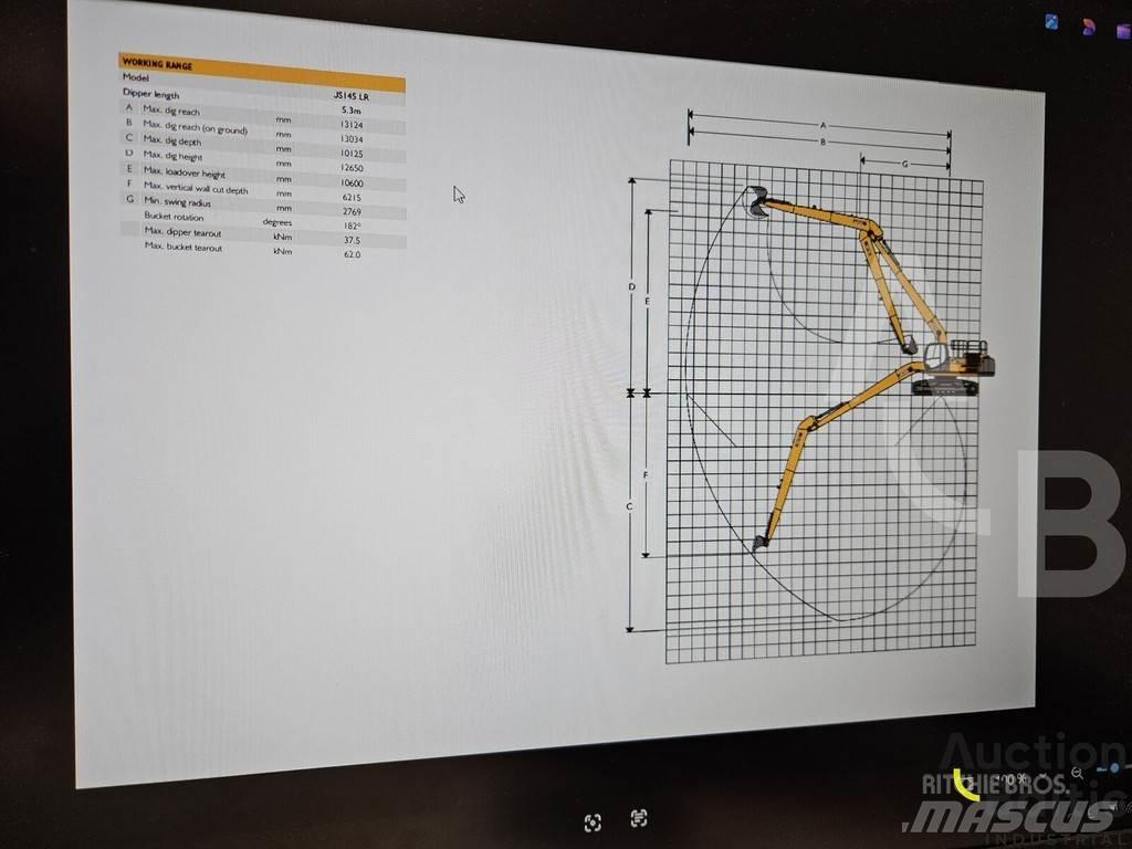 JCB JS 145 LR Bageri gusjeničari