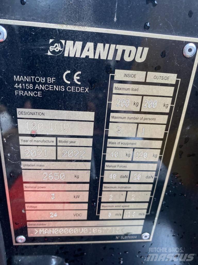 Manitou 100 VJR Vertikalne radne podizne platforme