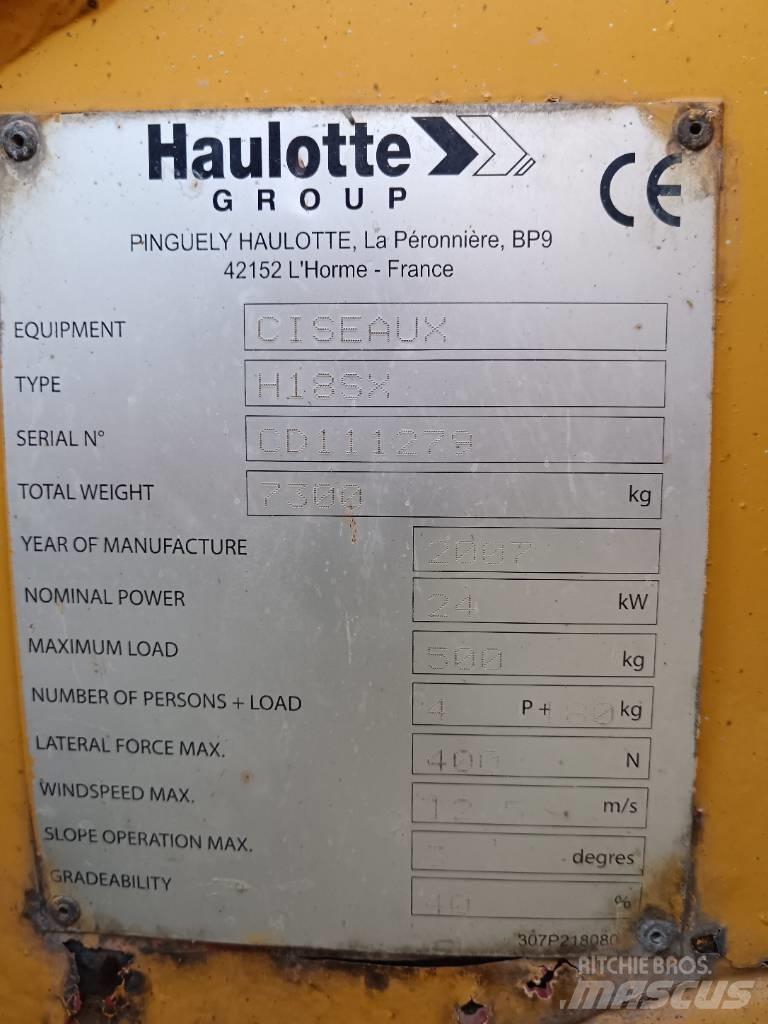 Haulotte H 18 SX Škaraste platforme