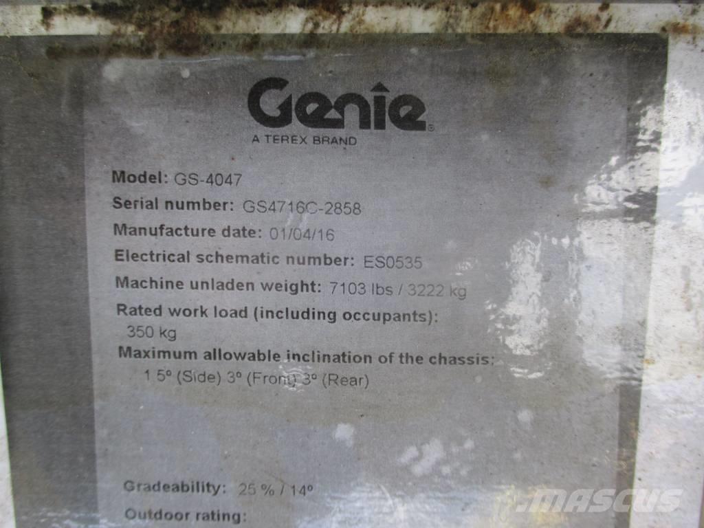 Genie GS 4047 Škaraste platforme