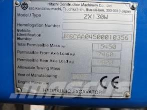 Hitachi ZX 130 W Bageri na kotačima