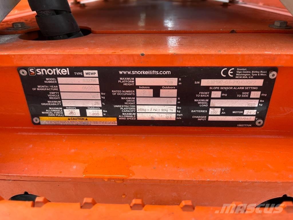 Snorkel S 3219 E Škaraste platforme