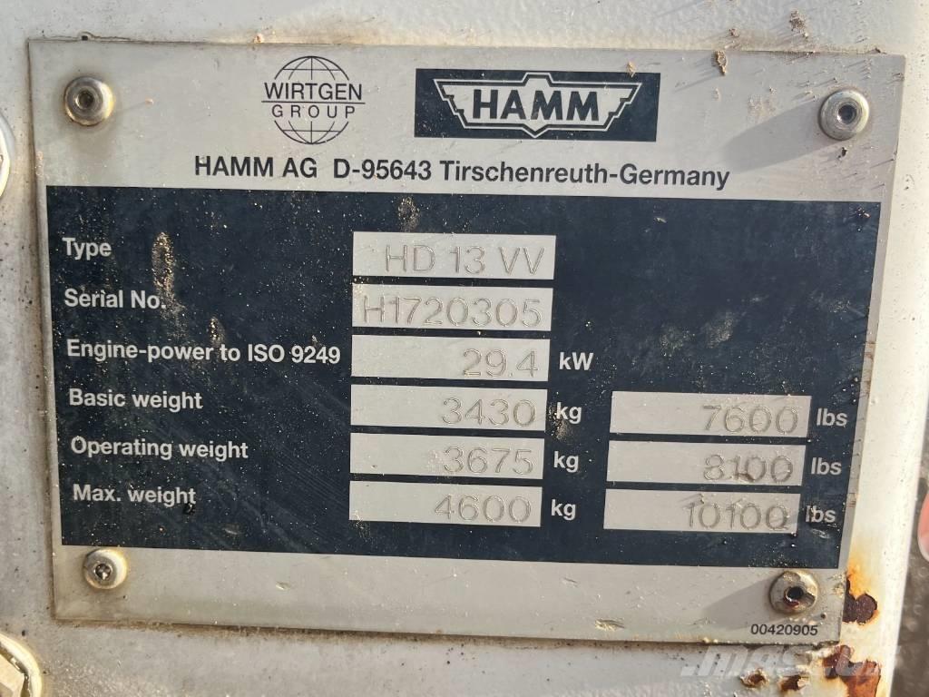 Hamm HD 13 VV Valjci sa dvojnim bubnjem