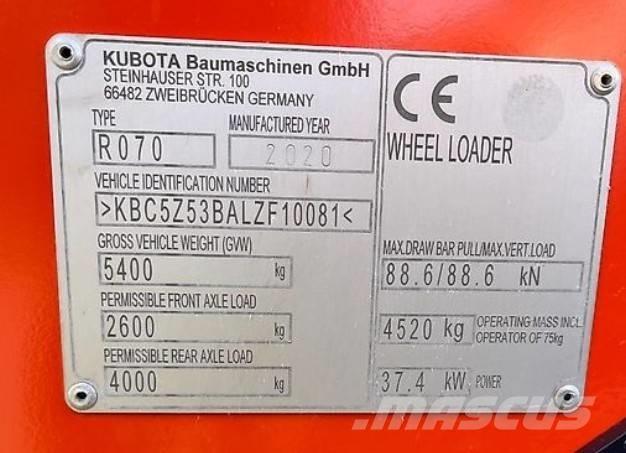 Kubota R 070 Utovarivači na kotačima