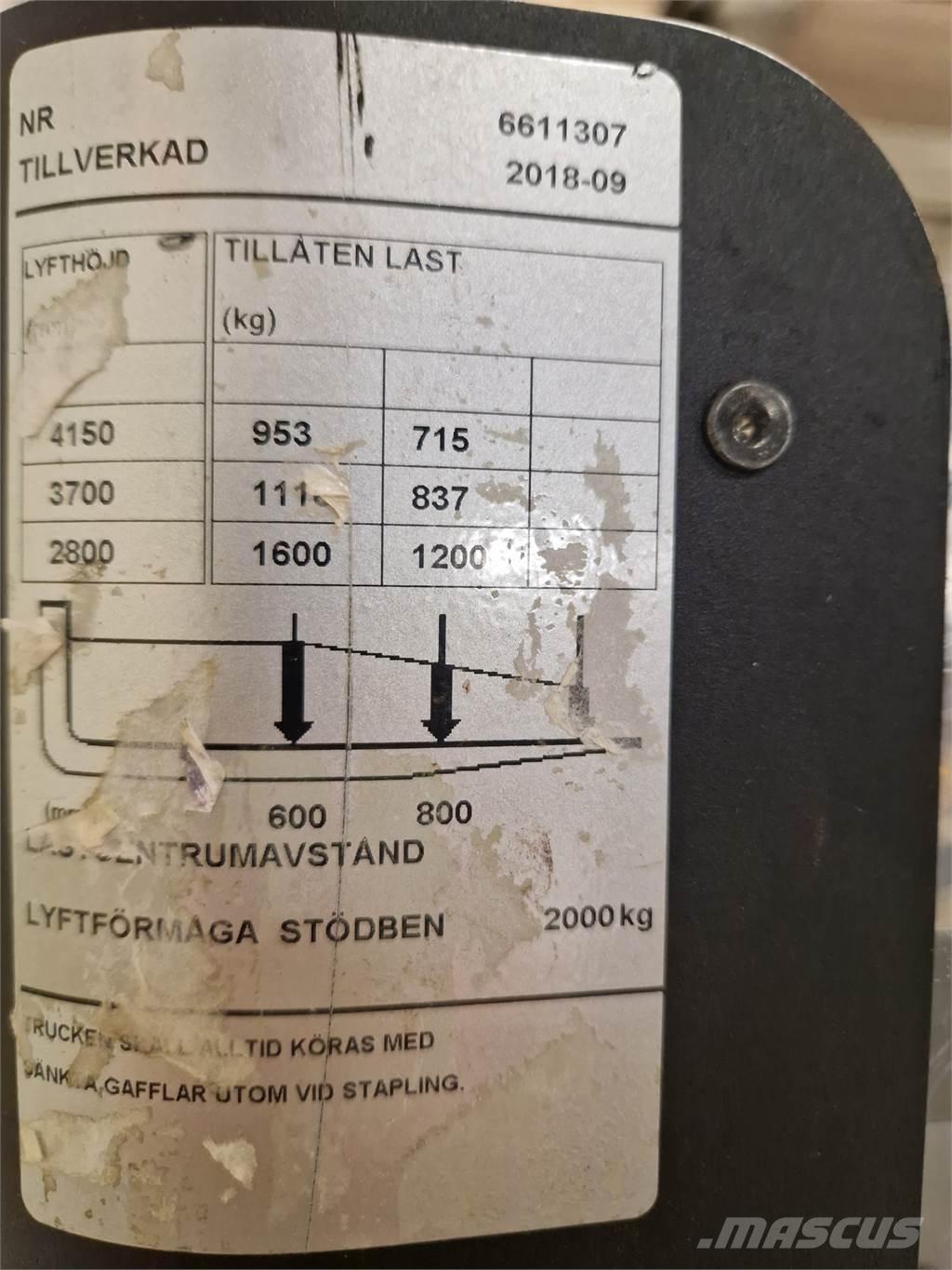 Toyota SPE160L Samopogonski ručni viličari