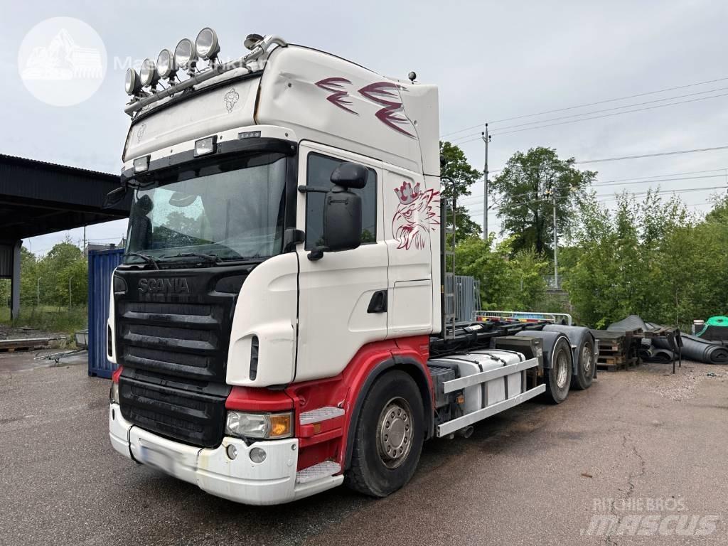 Scania R 480 LB Rol kiper kamioni s kukama za dizanje