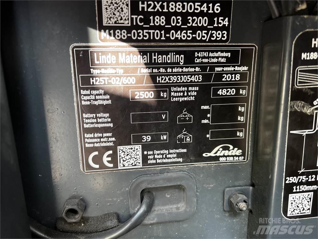 Linde H25T/600 Plinski viličari