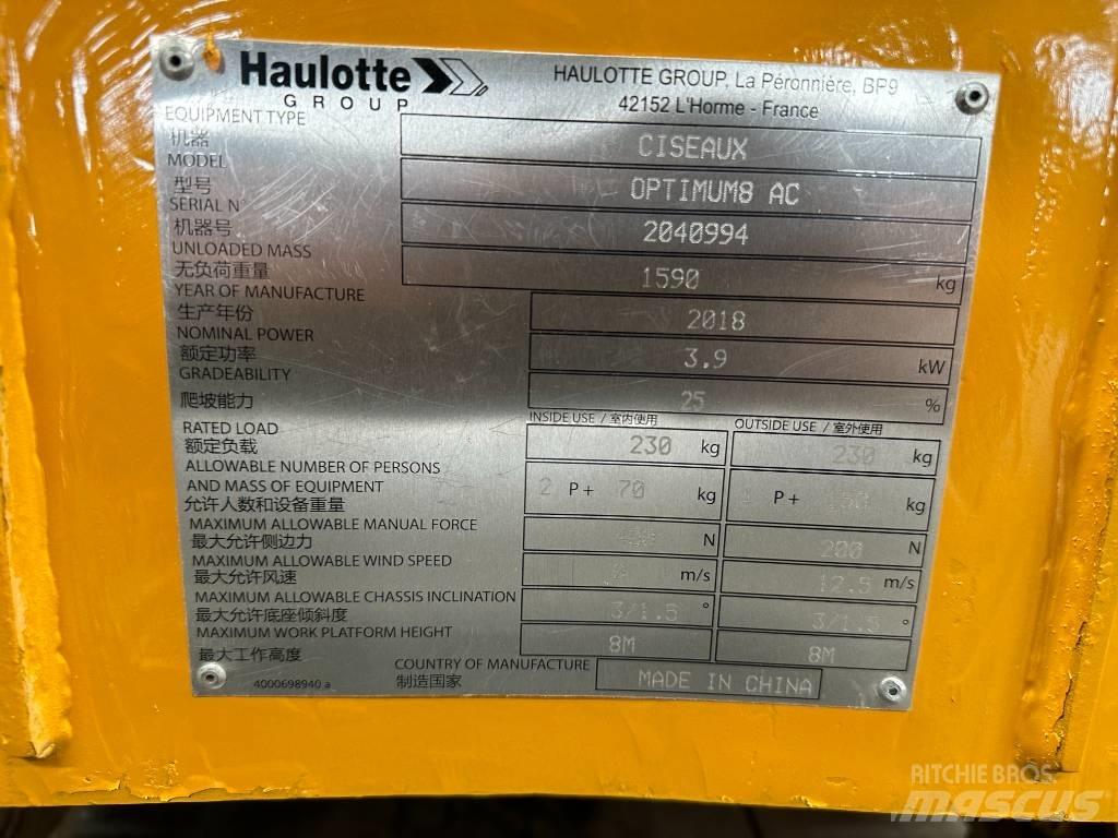 Haulotte OPTIMUM 8 Škaraste platforme