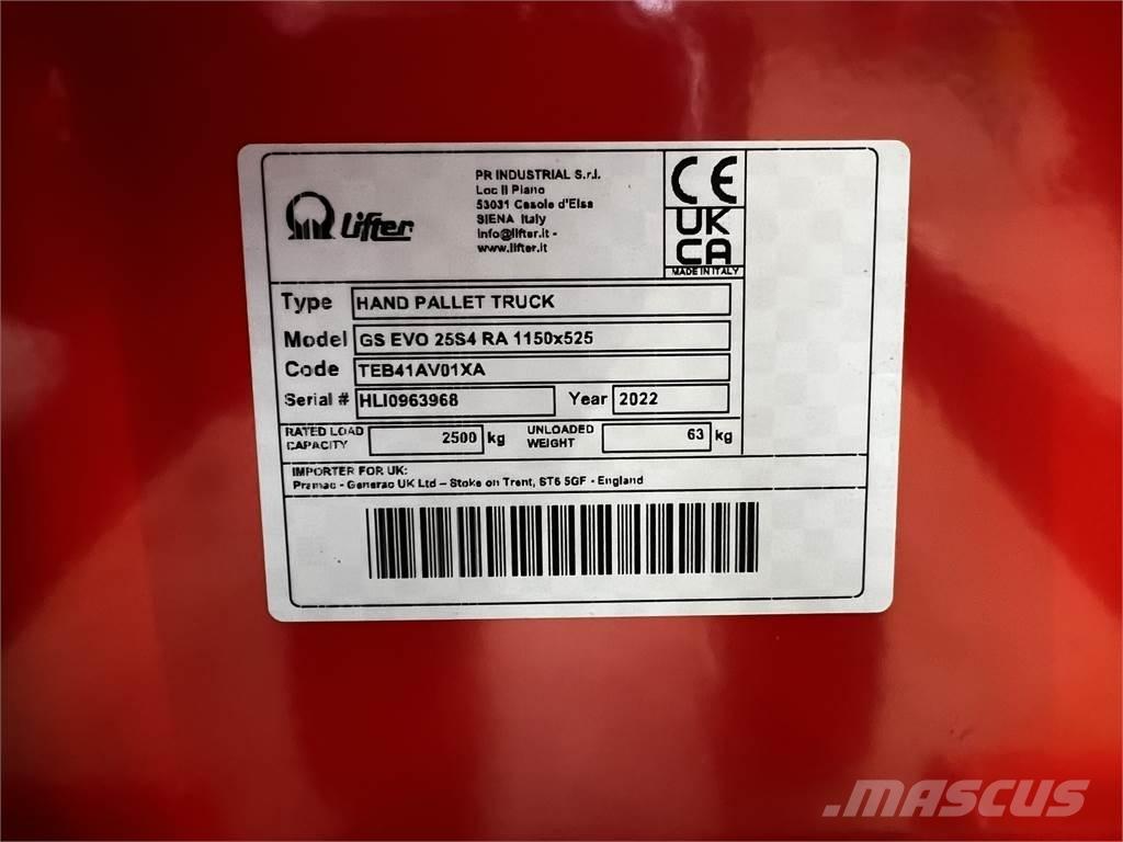 Pramac GS EVO 25 Ručni paletni viličar
