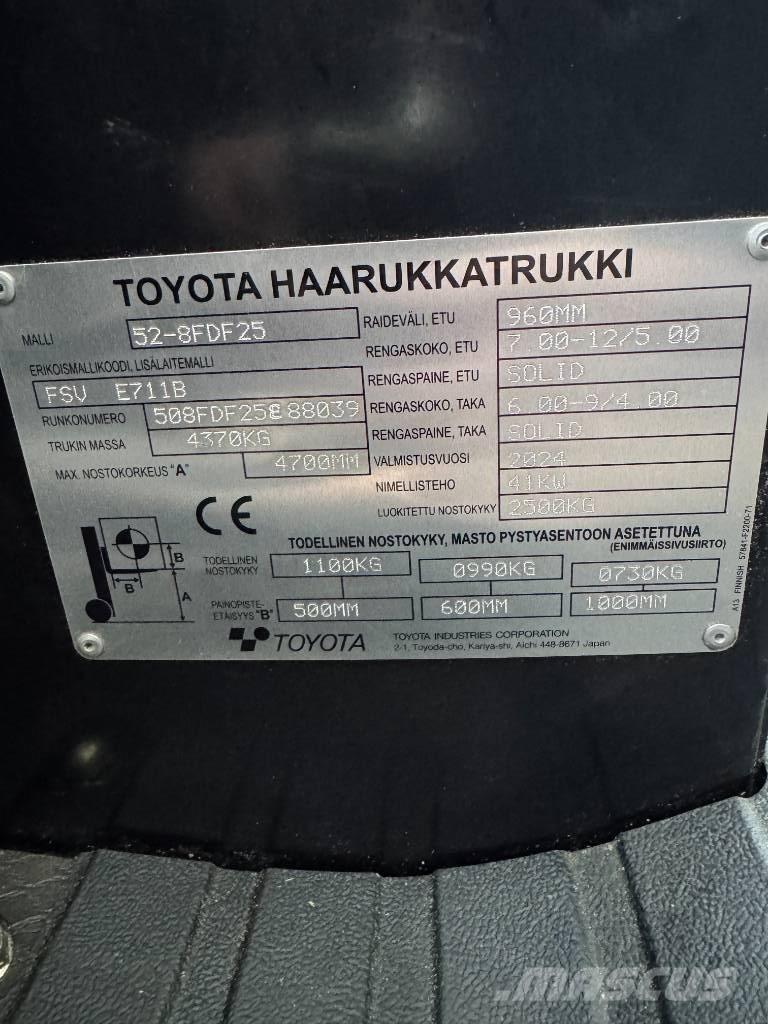 Toyota 52-8 FDF 25 Dizelski viličari