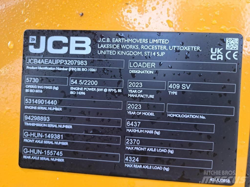 JCB 409 SV NE Utovarivači na kotačima