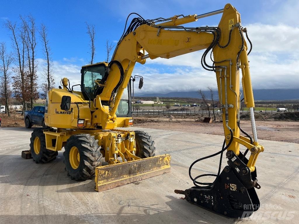 Komatsu PW 98 MR-8 Bageri na kotačima