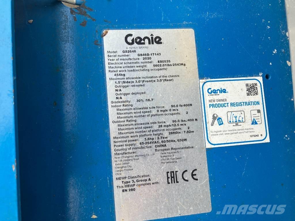 Genie GS 2646 Škaraste platforme