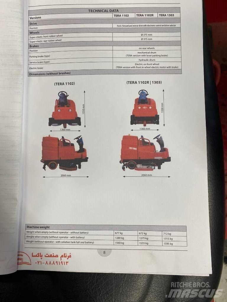 RCM Tera 1102 Strojevi za čiščenje i ribanje podova