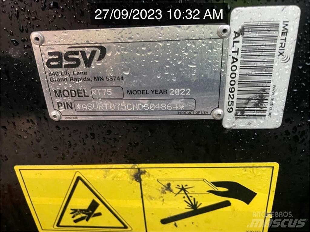 ASV POSI-TRACK RT75 Skid steer mini utovarivači