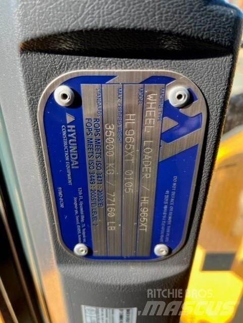 Hyundai HL965XT Utovarivači na kotačima