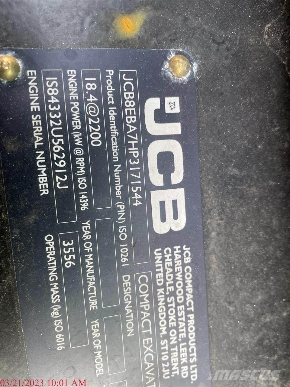 JCB 35Z-1 Mini bageri <7t