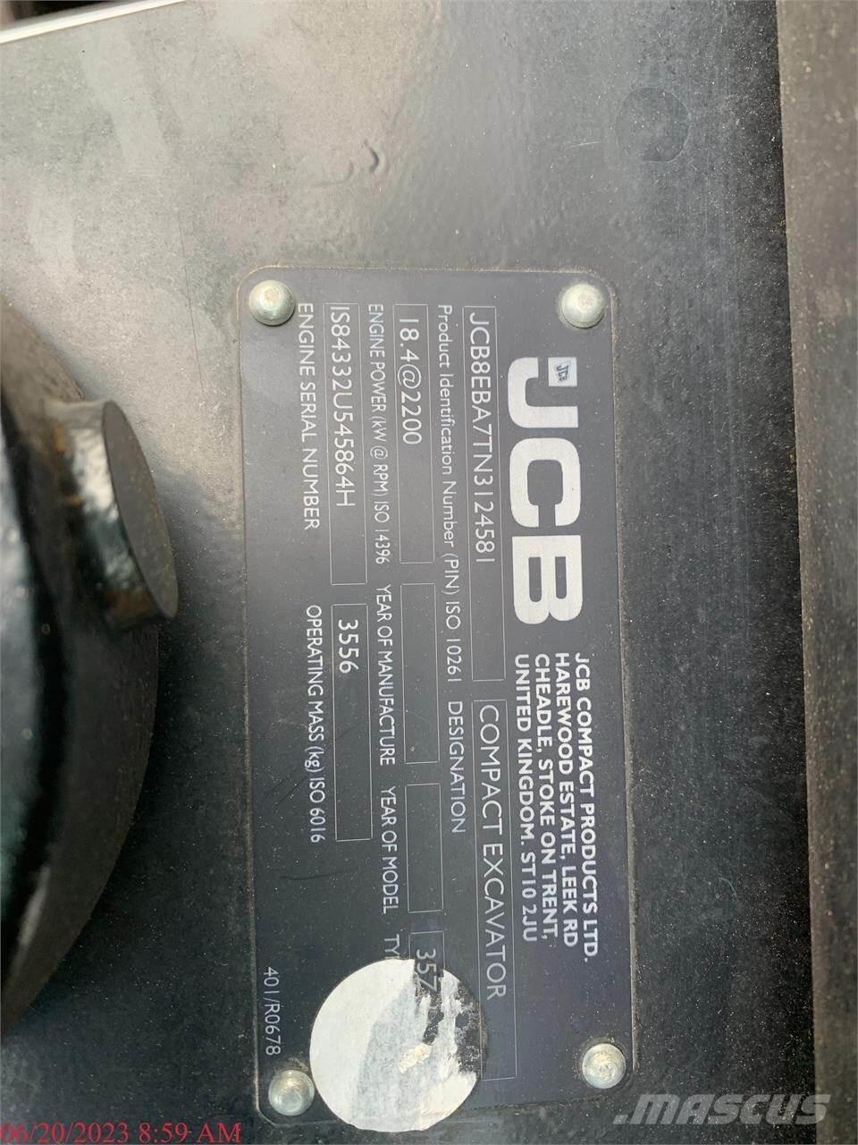JCB 35Z-1 Mini bageri <7t