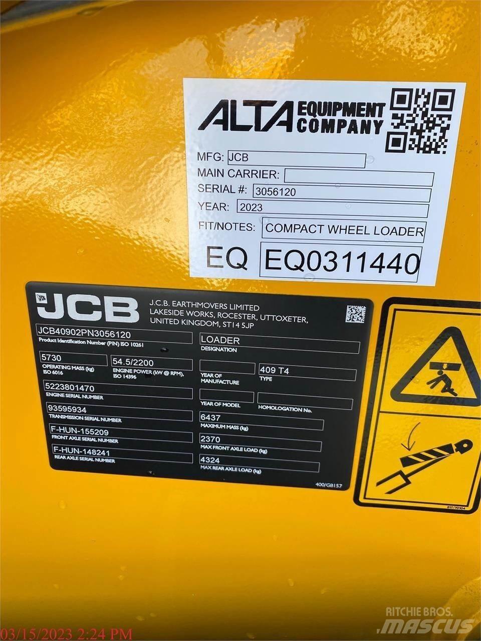 JCB 409 Utovarivači na kotačima