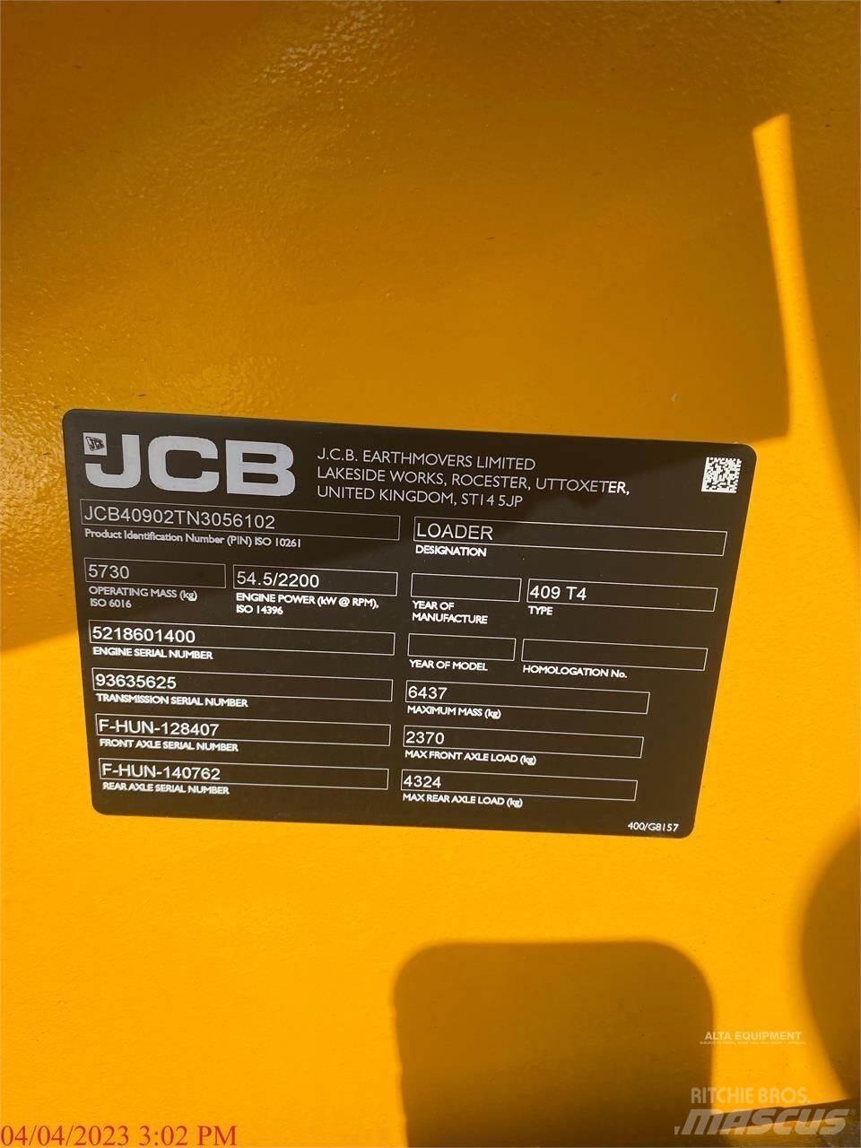 JCB 409 Utovarivači na kotačima