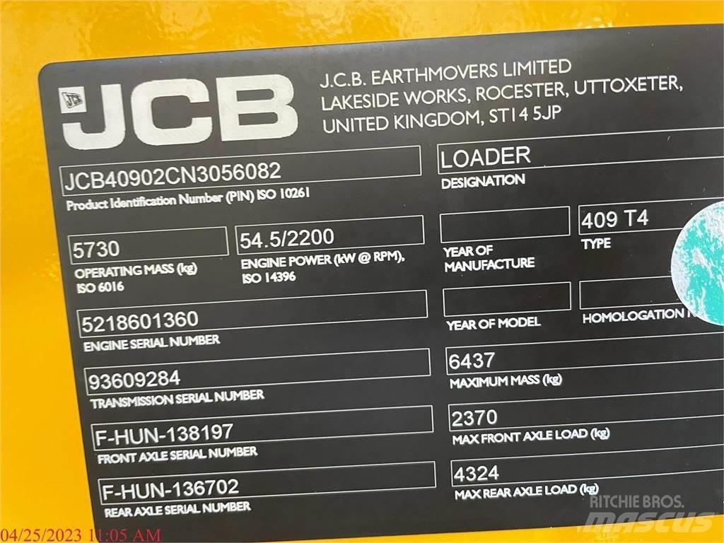 JCB 409 Utovarivači na kotačima