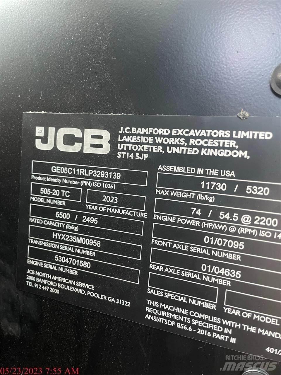 JCB 505-20TC Teleskopski viličari