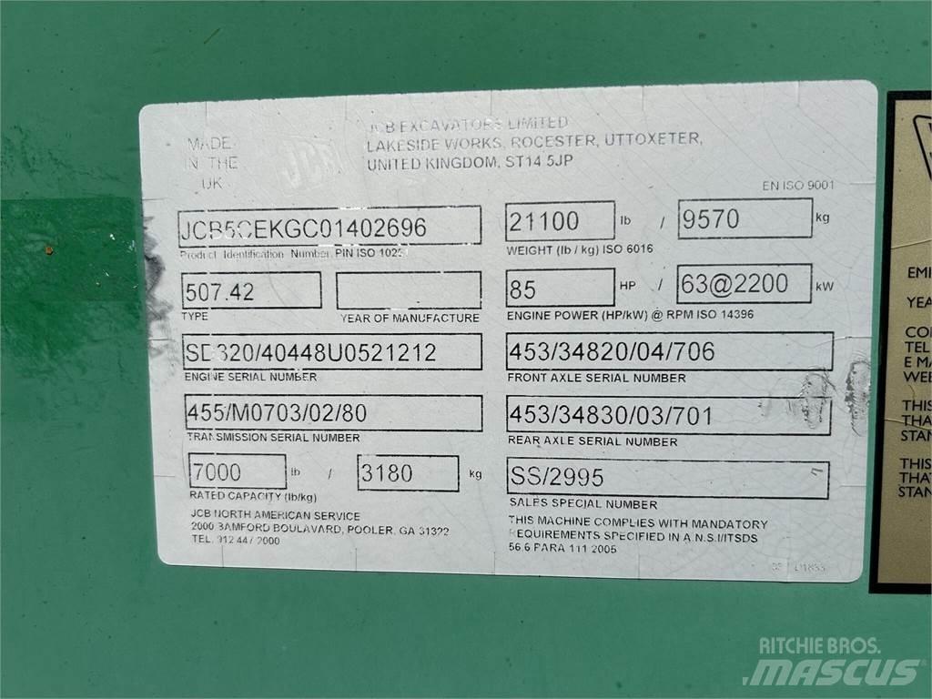 JCB 507-42 Teleskopski viličari