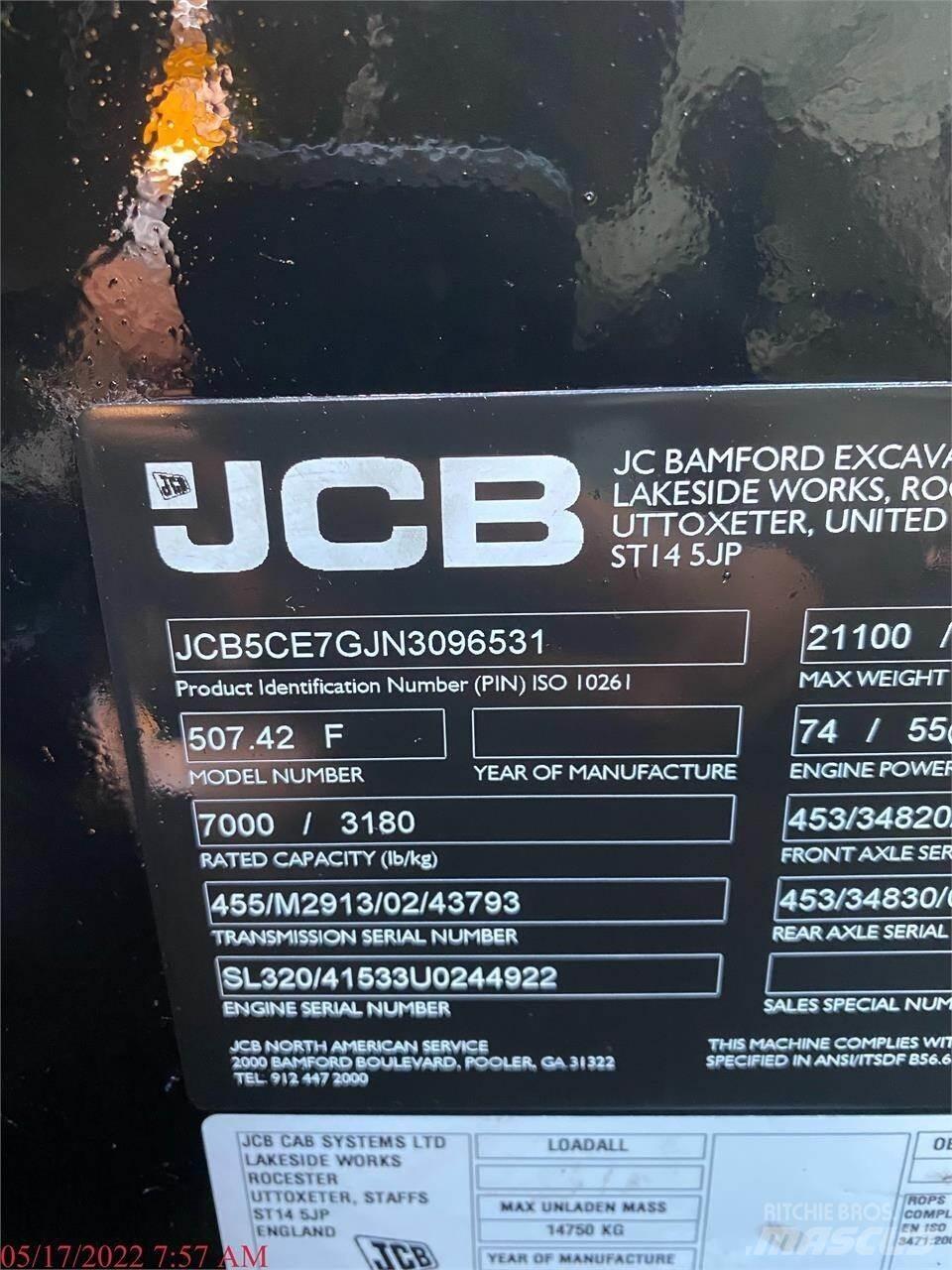 JCB 507-42 Teleskopski viličari