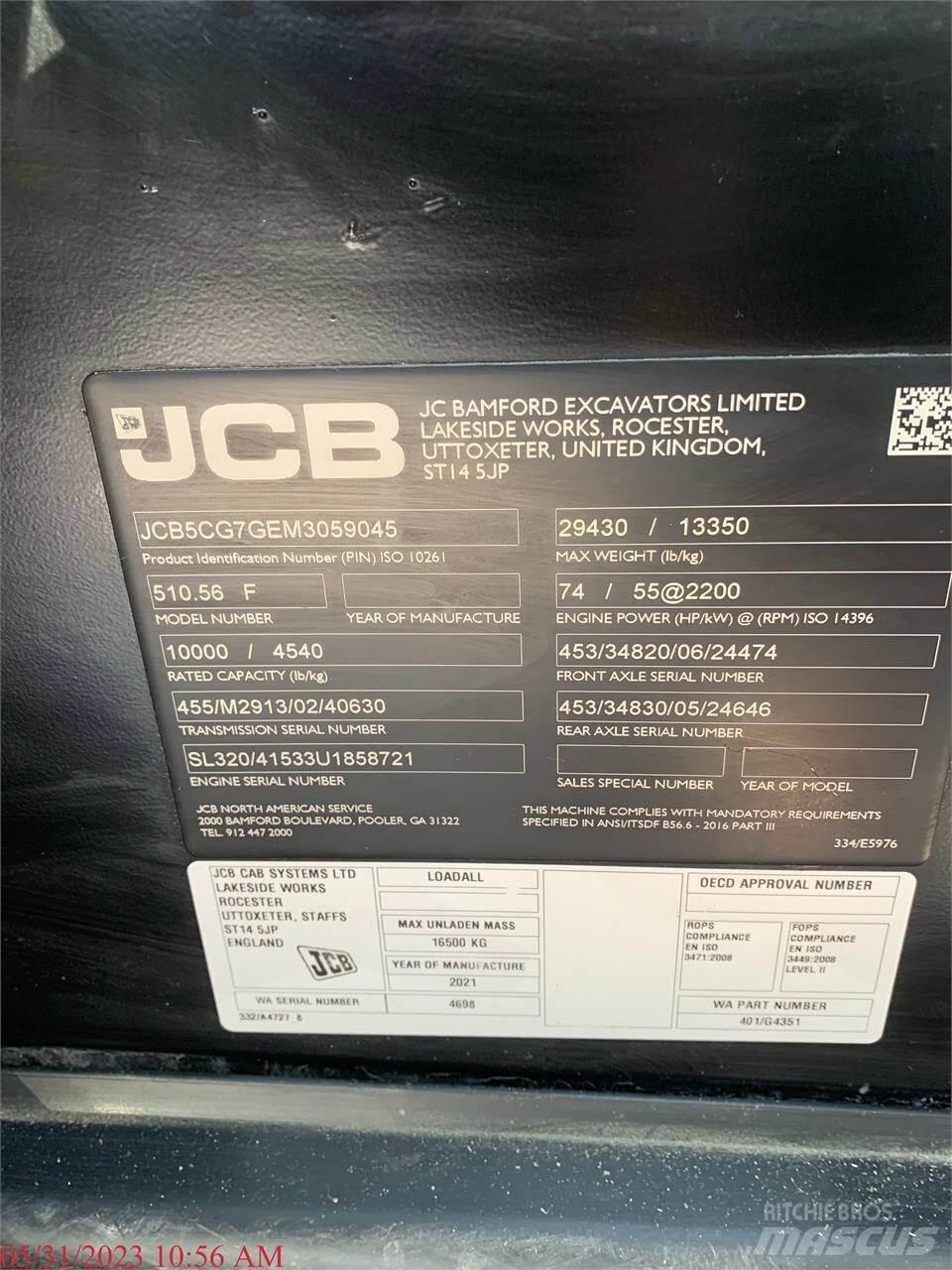 JCB 510-56 Teleskopski viličari