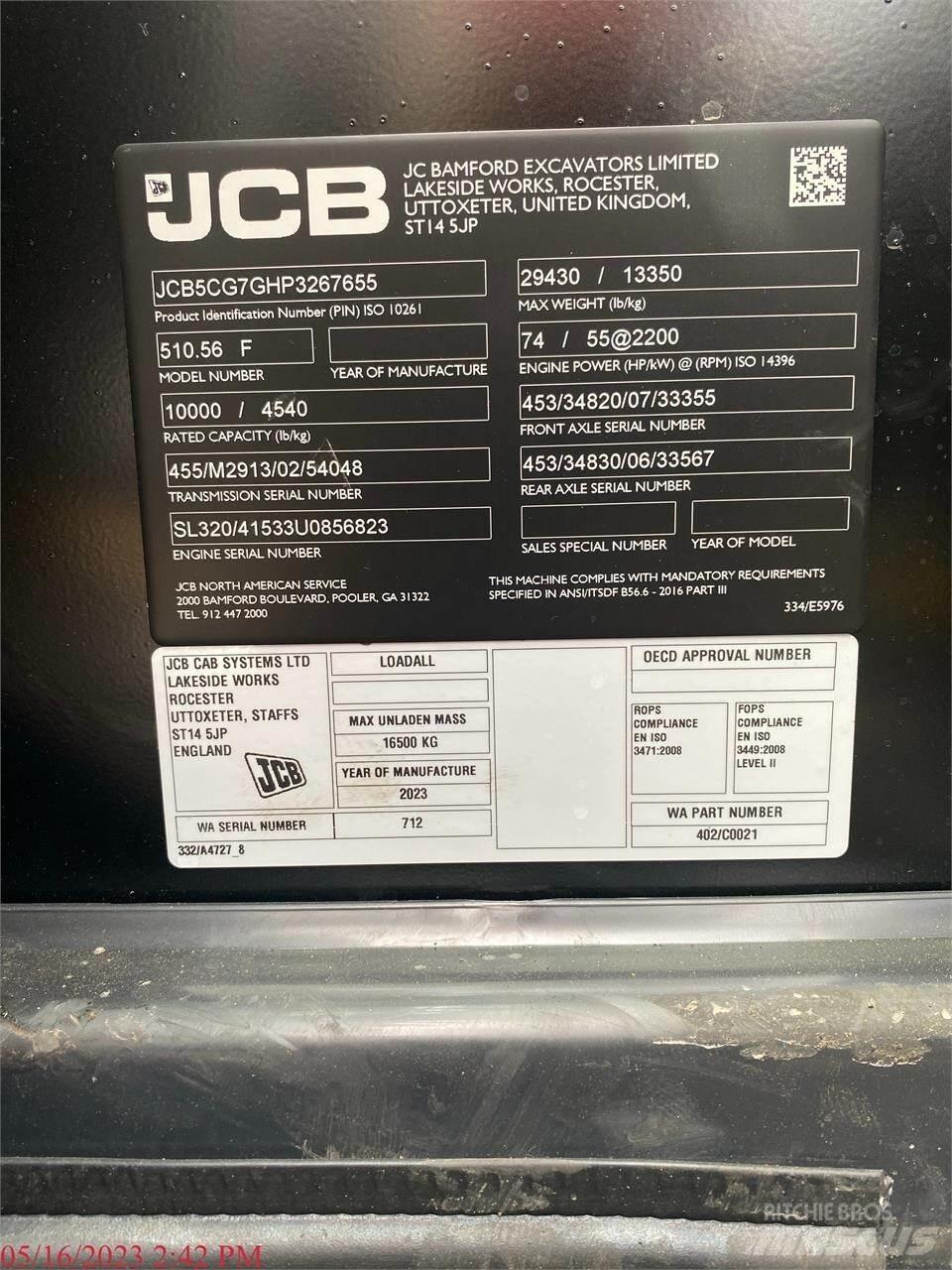JCB 510-56 Teleskopski viličari