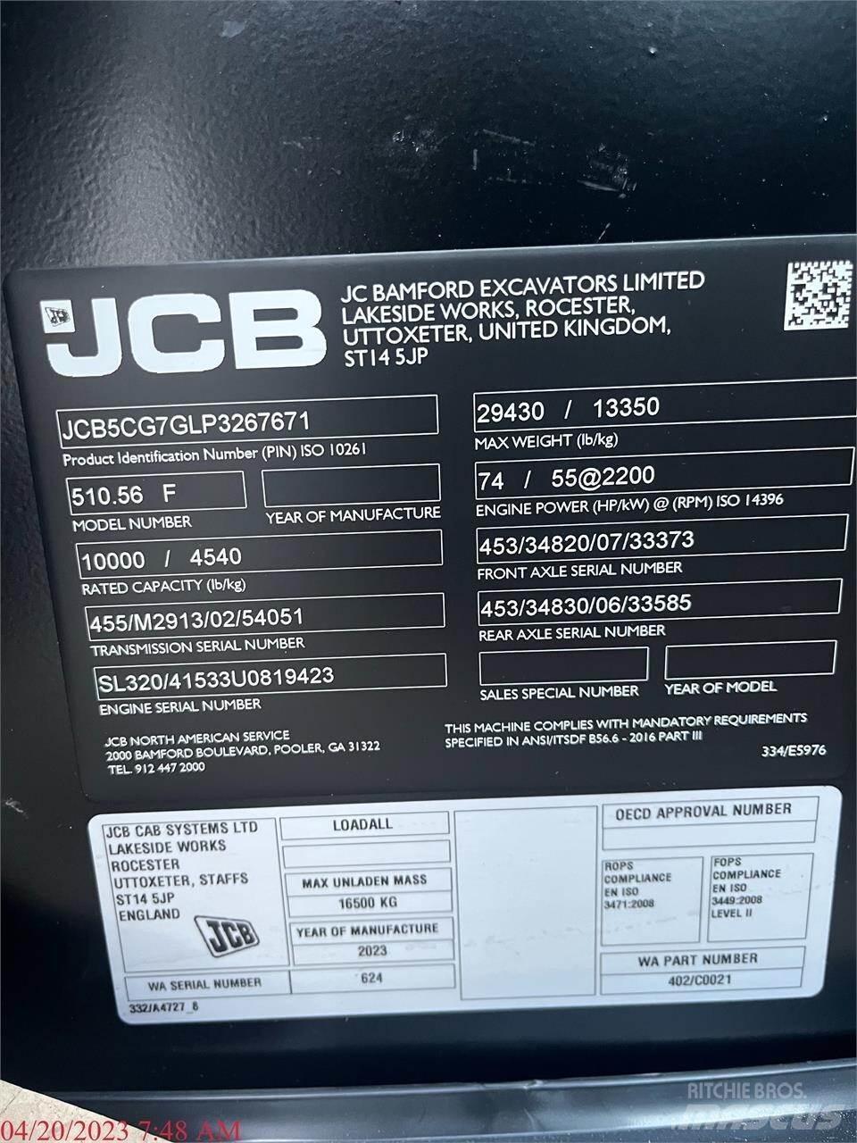 JCB 510-56 Teleskopski viličari