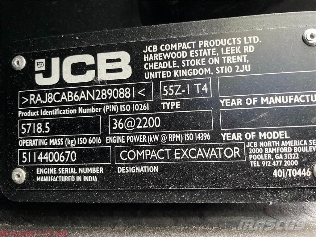 JCB 55Z-1 Mini bageri <7t
