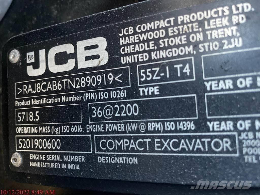 JCB 55Z-1 Mini bageri <7t