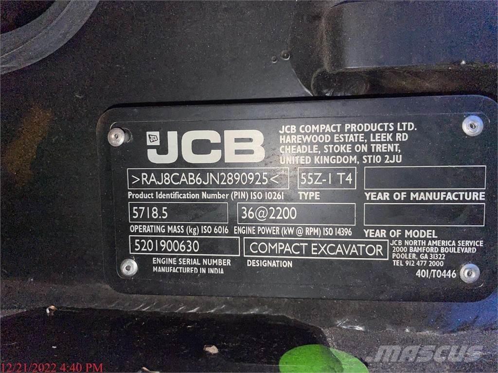 JCB 55Z-1 Mini bageri <7t