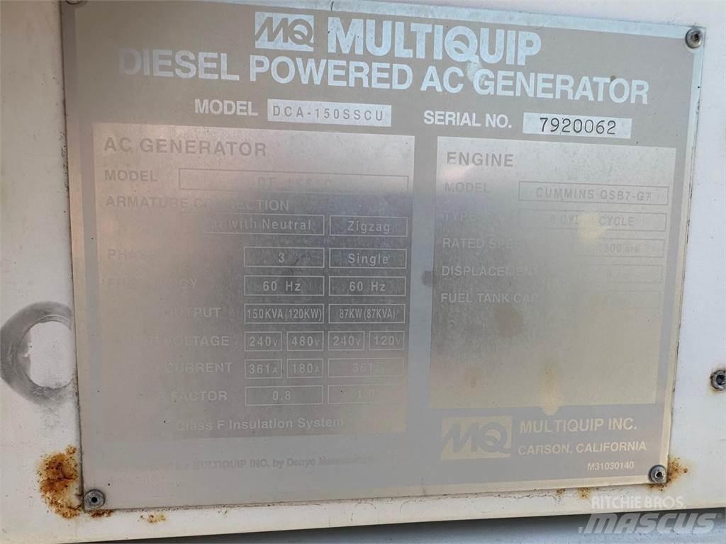 MultiQuip 150 KVA Ostali agregati