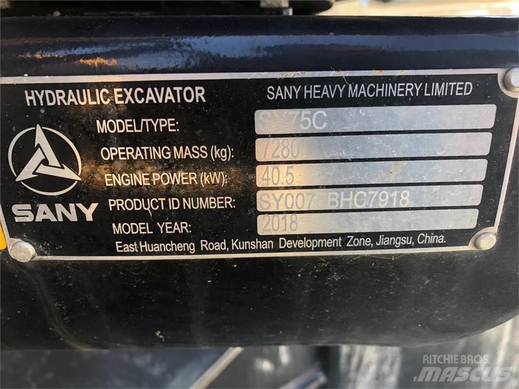 Sany SY75C Bageri gusjeničari