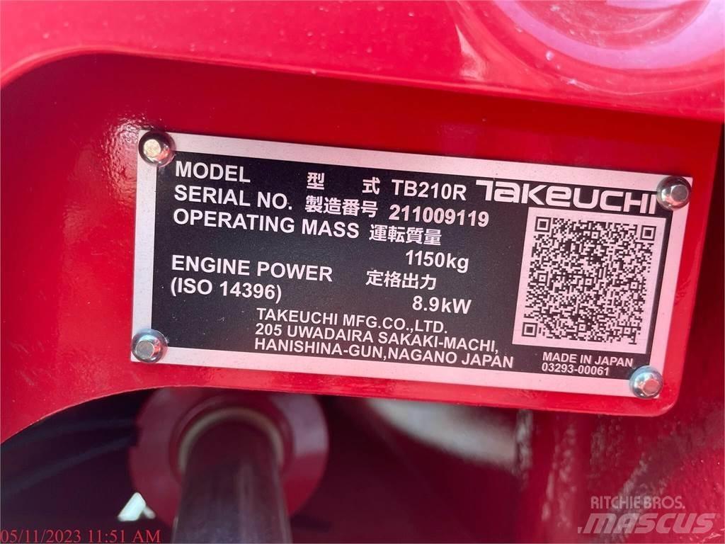 Takeuchi TB210R Mini bageri <7t