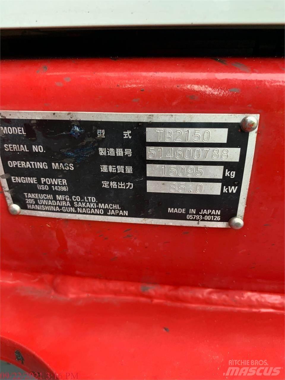 Takeuchi TB2150 Bageri gusjeničari