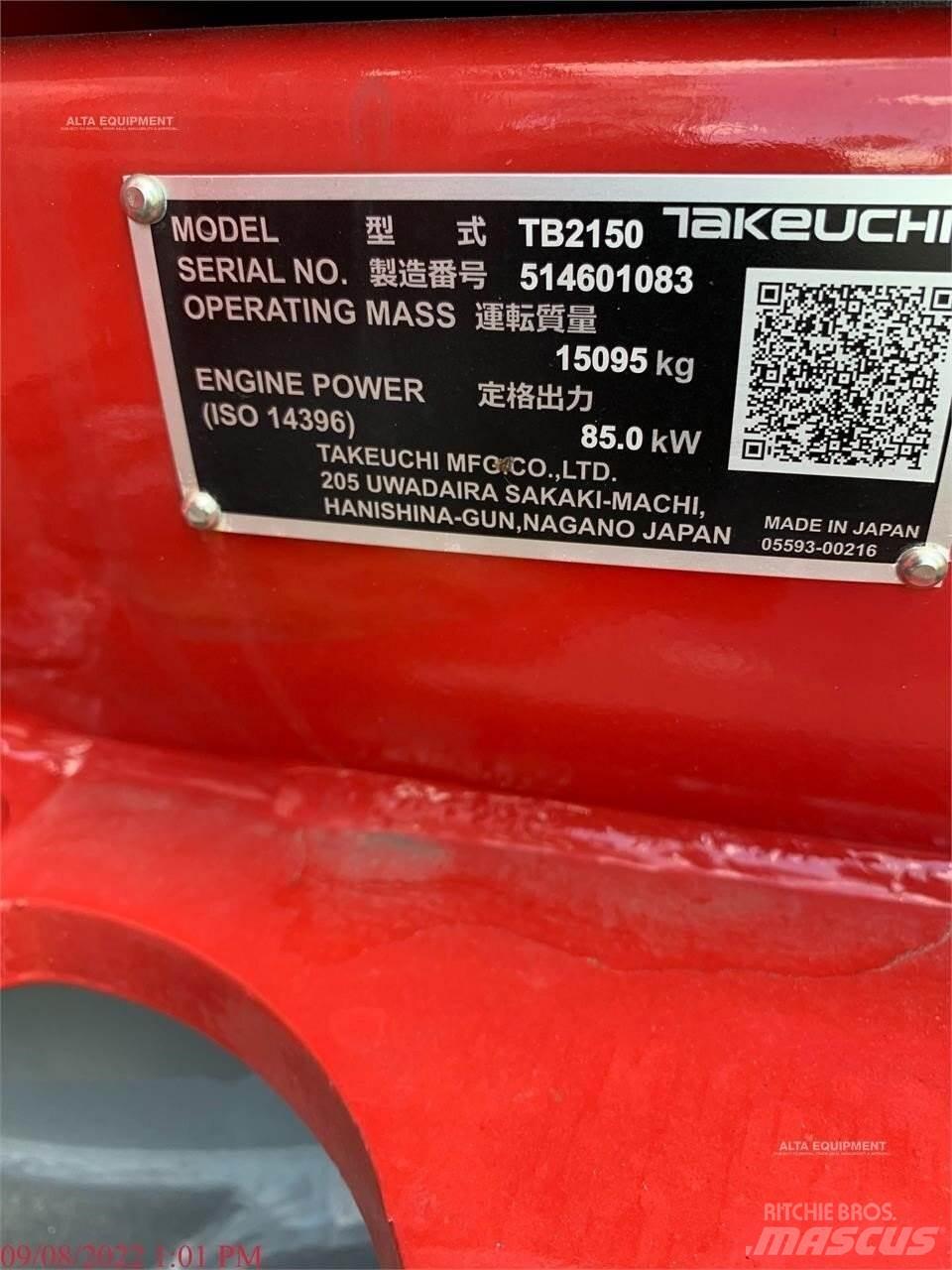 Takeuchi TB2150 Bageri gusjeničari