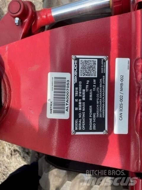 Takeuchi TB216 Mini bageri <7t