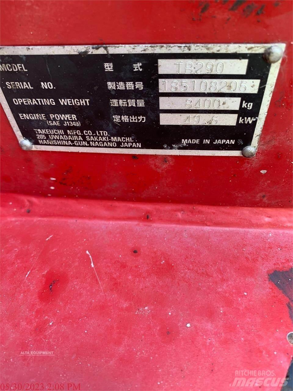 Takeuchi TB290 Bageri gusjeničari