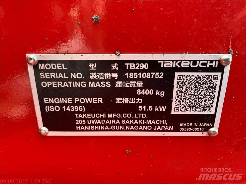 Takeuchi TB290 Bageri gusjeničari