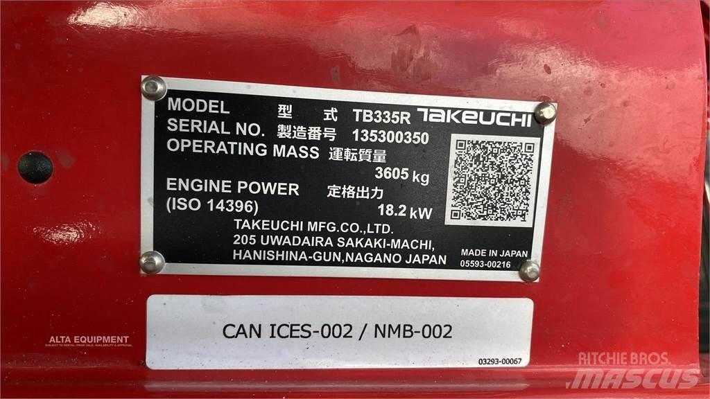 Takeuchi TB335R Mini bageri <7t