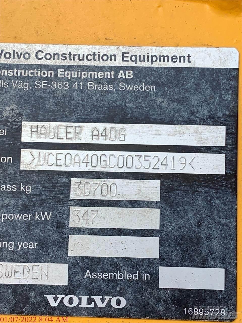 Volvo A40G Zglobni demperi