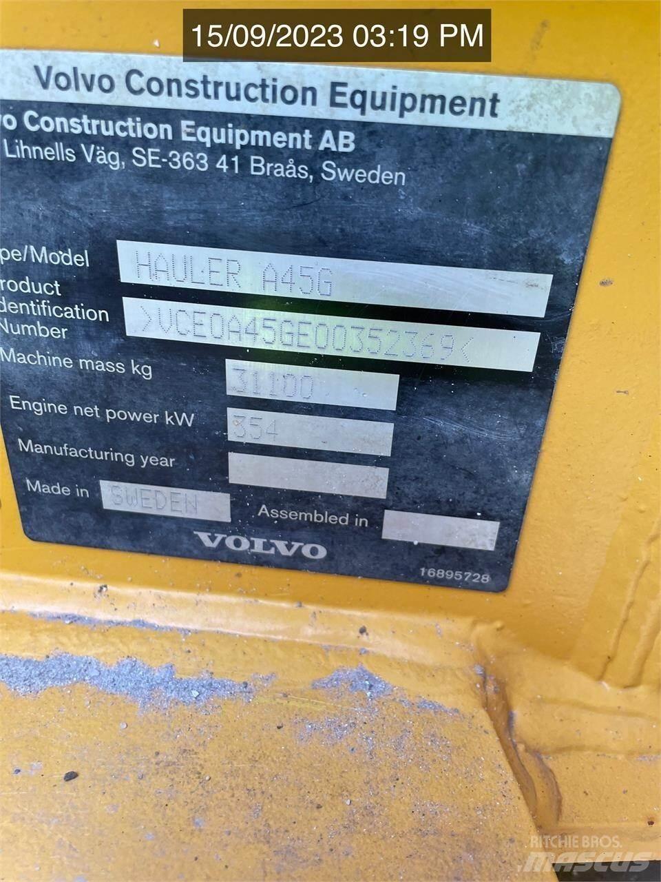 Volvo A45G Zglobni demperi