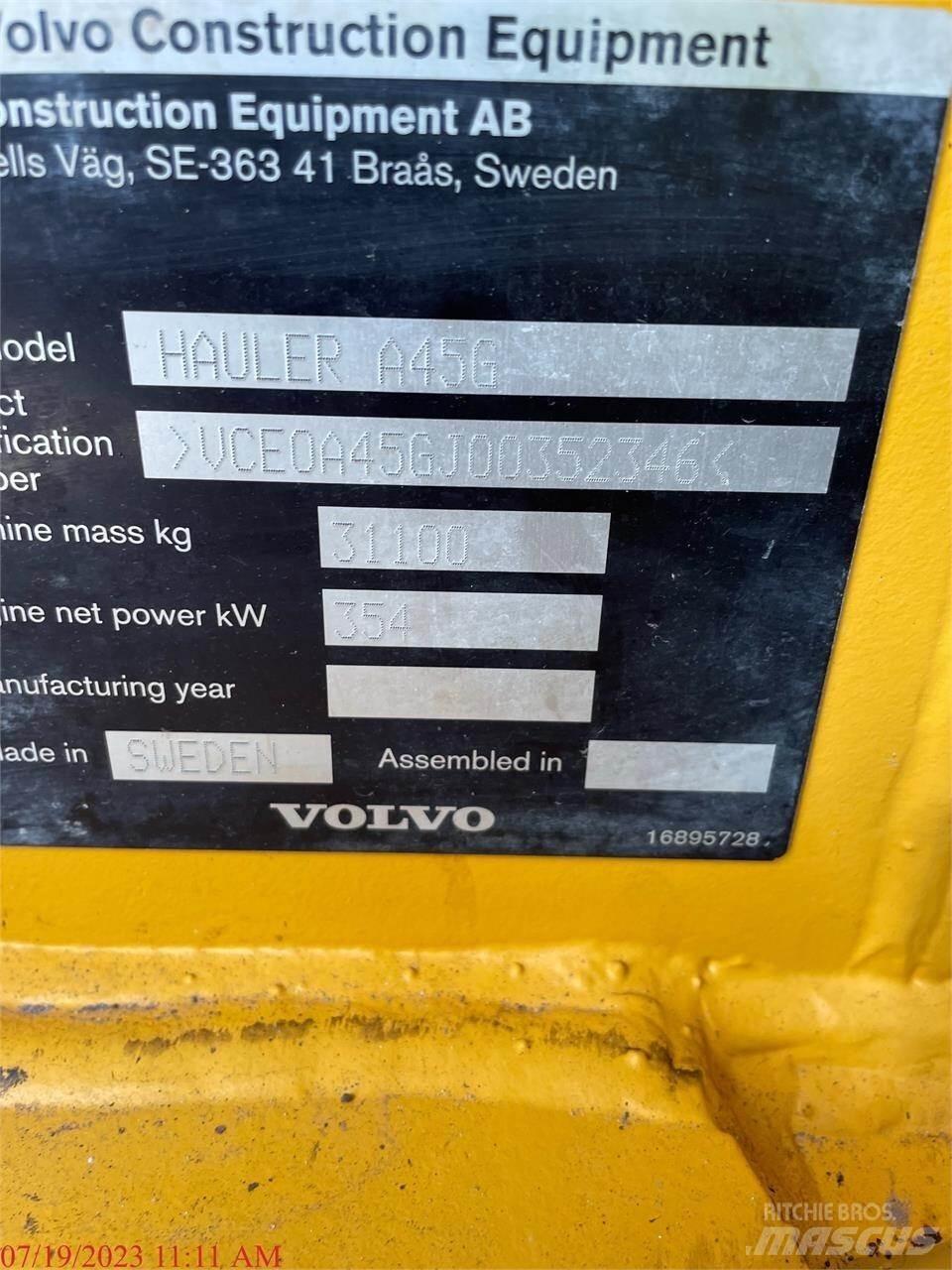 Volvo A45G Zglobni demperi