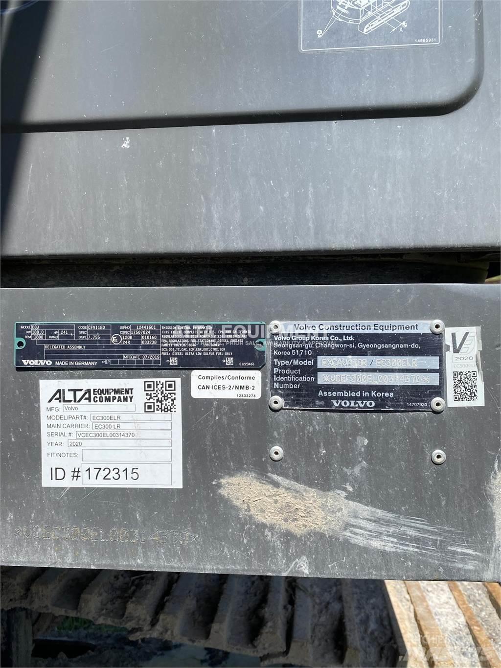 Volvo EC300E LR Bageri gusjeničari
