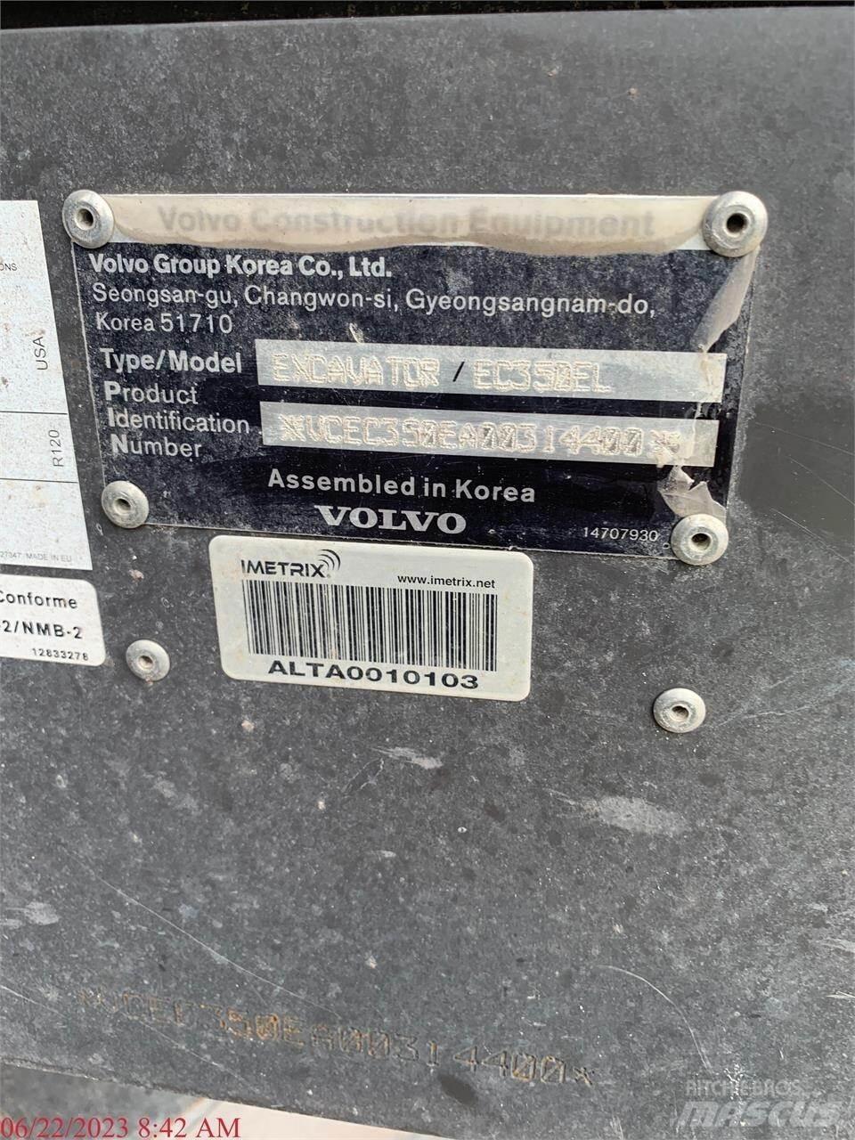 Volvo EC350EL Bageri gusjeničari